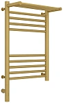 Полотенцесушитель электрический Сунержа Богема 3.0 600x400 с полкой, матовое золото, L/R Полотенцесушитель электрический Сунержа Богема 3.0 600x400 с полкой, матовое золото, L/R