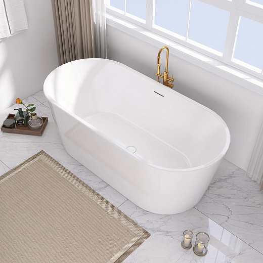 Акриловая ванна ABBER AB9209 белая 170x80 Акриловая ванна ABBER AB9209 белая 170x80