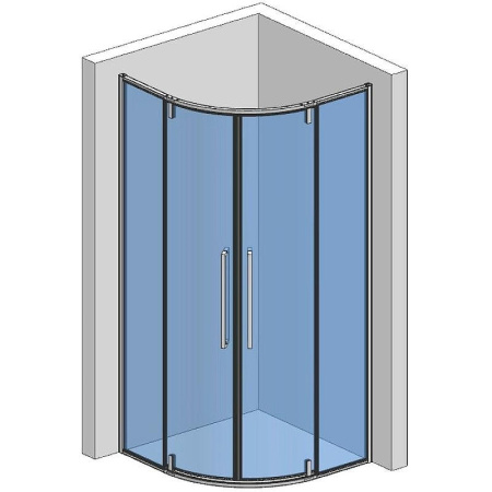 Душевой уголок AQUAme AQM7101-2-8 80х80х195