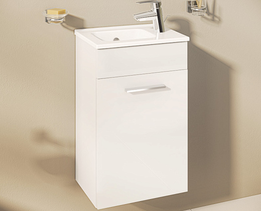 Набор мебели Vitra Mia 40 см с раковиной и дверцей, белый глянцевый 75022