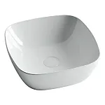 Умывальник Ceramicanova CN5006 40х40х14см накладной квадратный без перелива, CN5006