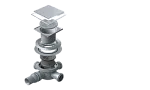 Точечный трап 2в1 Pestan Confluo Standart Plate 3 10x10 with flange, 13702570