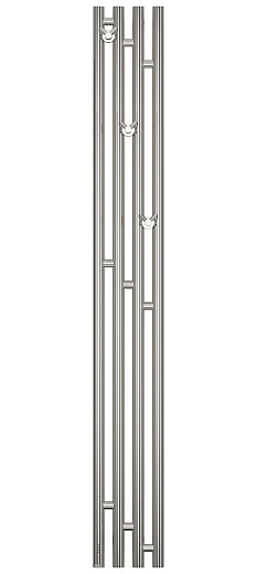 Полотенцесушитель электрический Сунержа Кантата 3.0 (левый) 1500х159 без покрытия