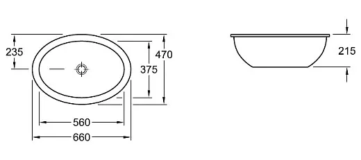 Раковина Villeroy &amp; Boch Loop &amp; Friends 6161 30 01 alpin