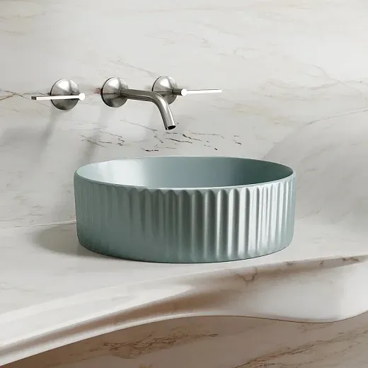 Умывальник Ceramicanova Element CN6057MLG 36см сантехфарфор зеленый матовый, CN6057MLG