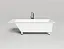 Ванна Salini Cascata Kit 104513MF, 180 х 80 см, из искусственного камня S-Sense, с донным клапаном, цвет белый матовый, покраска по RAL полностью