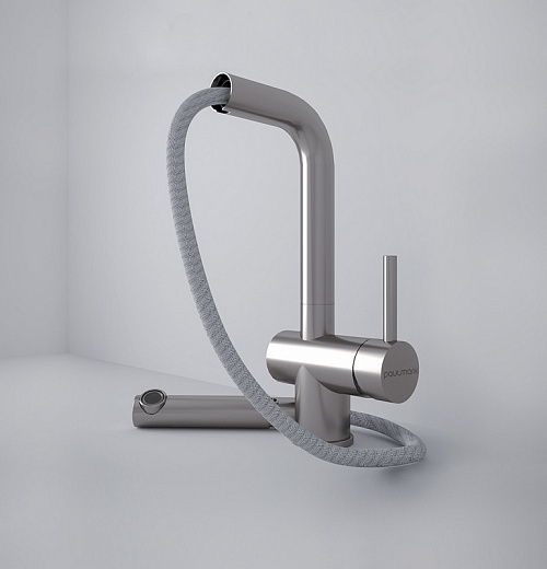 Смеситель PAULMARK DOSSE Do214418-GM, (черный/вороненая сталь)