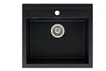 Кухонная мойка AquaSanita QUADRO SQQ100 (черный металлик)