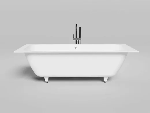 Ванна Salini Orlanda Axis 103211GF, 190 х 80 см, из искусственного камня S-Sense, цвет белый, покраска по RAL полностью