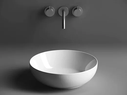 Умывальник Ceramicanova Element CN6020 37х37х11см накладной круглый без перелива, CN6020