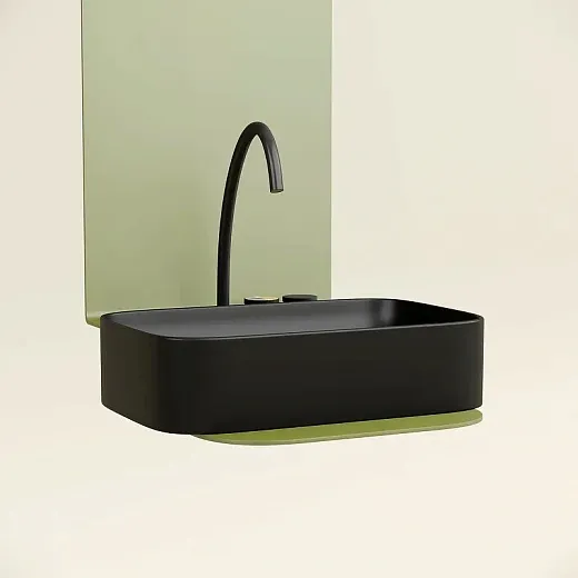 Умывальник Ceramicanova Element CN6053MB 60см сантехфарфор черный матовый, CN6053MB