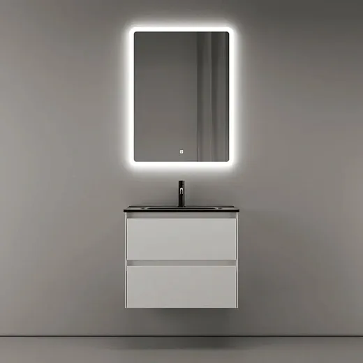 Тумба под раковину Sancos Cento CN60W 60, подвесная, белый глянец