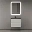 Тумба под раковину Sancos Cento CN60W 60, подвесная, белый глянец