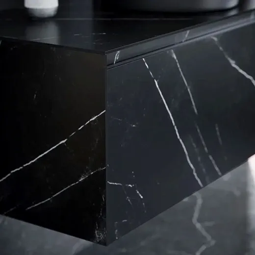 Тумба под раковину Sancos Stone 120, подвесная, Nero Marquina (черный мрамор), ST120NM
