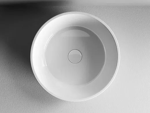 Умывальник Ceramicanova Element CN6021 41х41х14.5см накладной круглый без перелива, CN6021