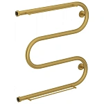 Полотенцесушитель водяной Сунержа М-образный+, 600x600, с 2 полками, цвет матовое золото, 032-4008-6060