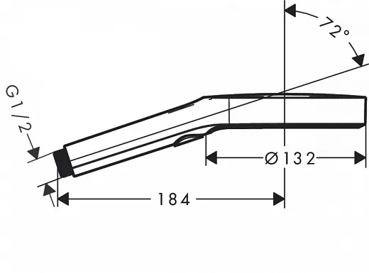 Ручной душ Hansgrohe Rainfinity 130 3jet 26864700, белый матовый