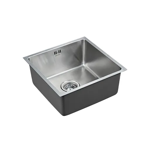 Кухонная мойка PAULMARK VISTA 44, PM304444-BS (стальной/брашированная сталь)