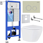 Комплект инсталляции с унитазом 6 в 1 Roxen StounFix Dual Fresh 966195 (состоит из: 710200, Santi 410260BG, 530185-02) Комплект инсталляции с унитазом 6 в 1 Roxen StounFix Dual Fresh 966195 (состоит из: 710200, Santi 410260BG, 530185-02)