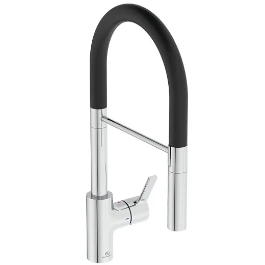 Смеситель для кухонной мойки Ideal Standard GUSTO BD417AAс высоким трубчатым вытяжным изливом R-типа