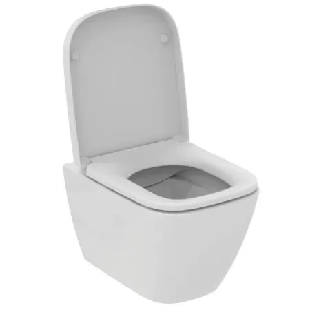 Унитаз безободковый подвесной Ideal Standard i.life S с сиденьем и крышкой T473701, технология RimLS+, T473801