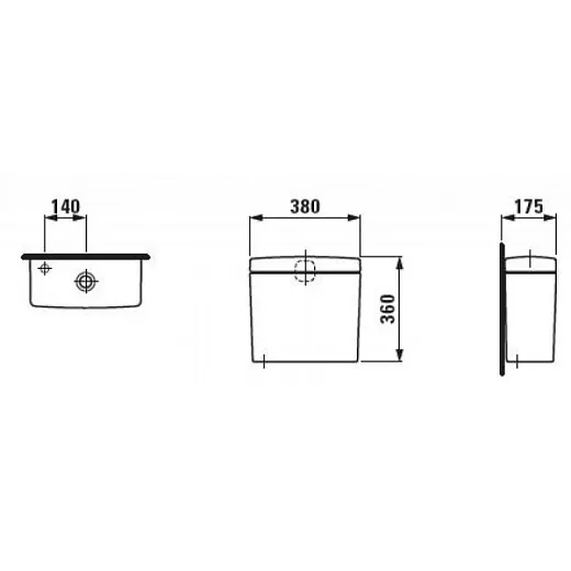 Бачок для унитаза Laufen Pro 8269530008731