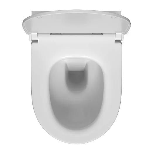 Инсталляция с унитазом VitrA Sento 9830B003-7212 комплект 4 в 1 с сиденьем микролифт безободковый цвет клавиши глянцевый хром
