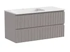 Тумба под раковину Sancos Snob T 100 см подвесная, левая, Doha Soft, SNT100LSM
