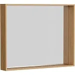 Зеркало Aqwella Basic 100 x 80 см, дуб золотой