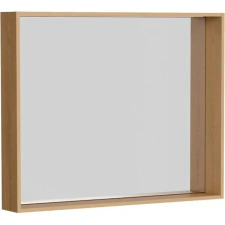 Зеркало Aqwella Basic 100 x 80 см, дуб золотой