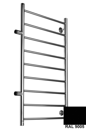 Полотенцесушитель Ростела Виктория боковое подключение 1" 50x100 9 перекладин черный
