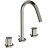 Смеситель для раковины Ideal Standard Atelier Joy на три отверстия BC783GN с донным клапаном, серебрянный шторм Смеситель для раковины Ideal Standard Atelier Joy на три отверстия BC783GN с донным клапаном, серебрянный шторм