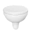 Подвесной унитаз VitrA Normus ободковый Open-Rim санитарный фарфор антибактериальное покрытие Hygiene, белый, 6855B003-0101