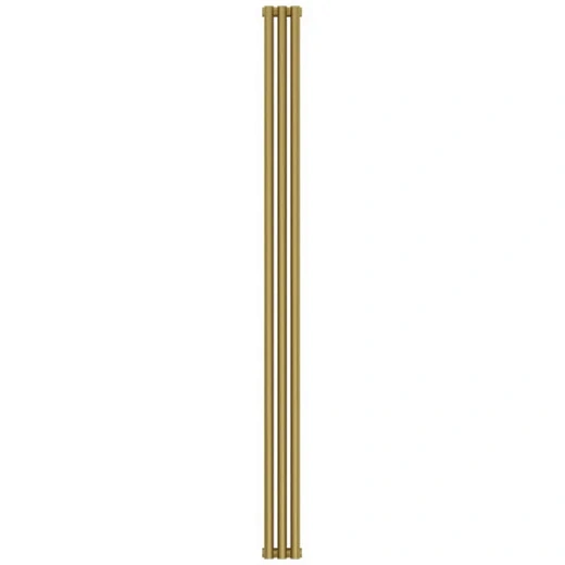 Радиатор трубчатый Сунержа Эстет-00, 3 секции, боковое подключение, цвет матовое золото, 032-0332-1803