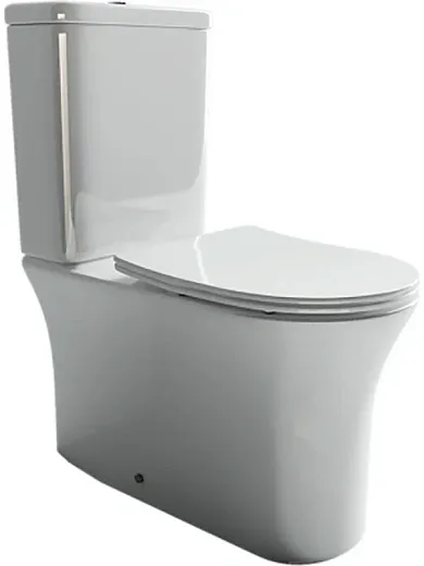 Напольный унитаз Ceramicanova Star Rimless CN1904 безободковый, с сиденьем Soft Close, сантехфарфор