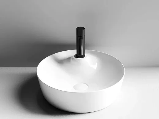 Раковина Ceramicanova CN6014 43.5 x 43.5 x 13.5 см, накладная, круглая, без перелива, сантехфарфор