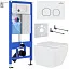Комплект инсталляции с унитазом 6 в 1 Roxen StounFix Dual Fresh 534002 (состоит из: 710200, Santi 410280W, 530135-01)