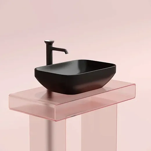 Умывальник Ceramicanova Element CN6055MB 50см сантехфарфор черный матовый, CN6055MB