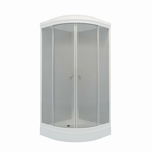 Душевая кабина Тритон Вельвет A3 90x90 стекла вельвет / профиль белый