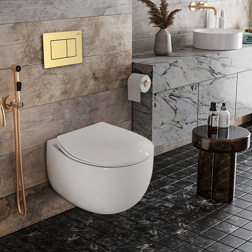 Комплект инсталляции с унитазом 6 в 1 Roxen StounFix Dual Fresh 968475 (состоит из: 710200, Steel 420280GB, 530170-01)