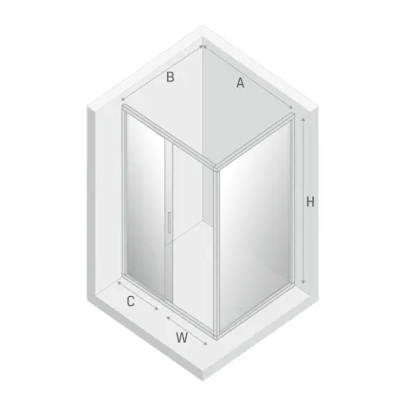 Душевой уголок New Trendy NEW CORRINA 110x80x195 (var 1)