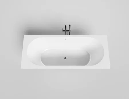 Ванна Salini Ornella Axis 104613GF, 170 х 70 см, из искусственного камня S-Sense, цвет белый, покраска по RAL полностью