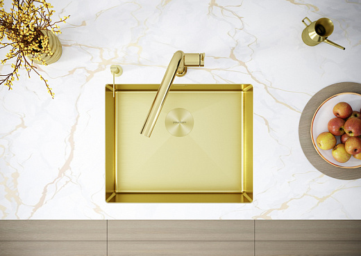 Кухонная мойка PAULMARK NEXT 54 UNI PM215444-LG (золото/светлое золото)