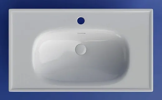 Раковина Ceramicanova Sabo CN13002, 80 см, сантехфарфор, белый