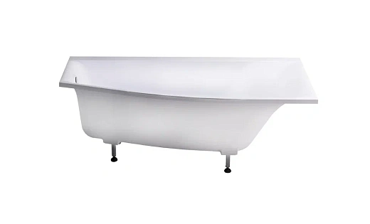 Ванна Astra-Form Скат 170x75x50 пустая, литой мрамор, правая, белая глянцевая, 01010015