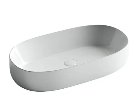 Раковина Ceramicanova Element CN5022 67.5 x 35 x 14 см, накладная, овальная, без перелива, сантехфарфор