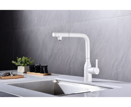 Смеситель PAULMARK VIPER VI213105-431(WH), (белый/белый матовый) Смеситель PAULMARK VIPER VI213105-431(WH), (белый/белый матовый)