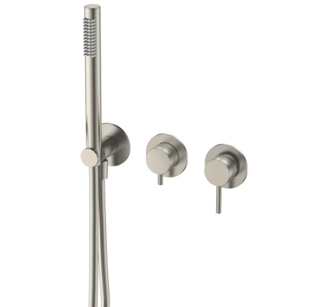Смеситель для душа AQUAme Siena AQM8805BN брашированный никель встраиваемый Смеситель для душа AQUAme Siena AQM8805BN брашированный никель встраиваемый