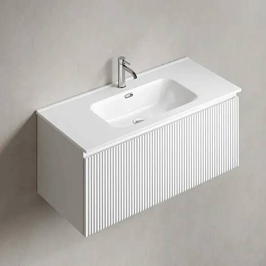 Тумба под раковину Sancos SNOB R 1.0, SNR1.0100W, 100 см, подвесная, Bianco