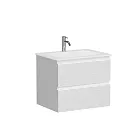 Тумба под раковину Sancos Folk FL60W, 60 см, подвесная, с рельефным фасадом, цвет bianco